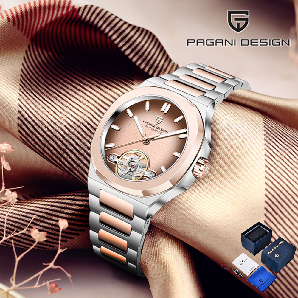 Luxury Watch Gift Box - Jam tangan pria otomatis tourbillon desain