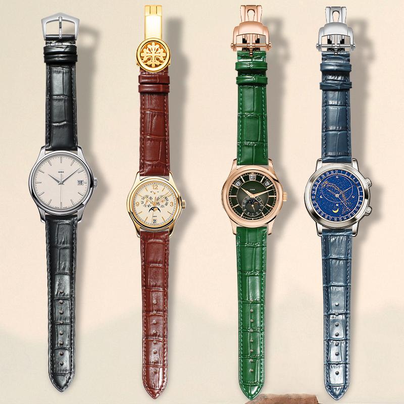 Patek Philippe Watch Calatrava - Tali jam tangan kulit sapi kualitas