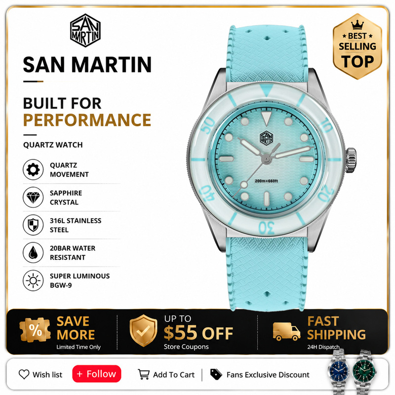 Guilloché Dial Watch - Jam Tangan Wanita San Martin Model