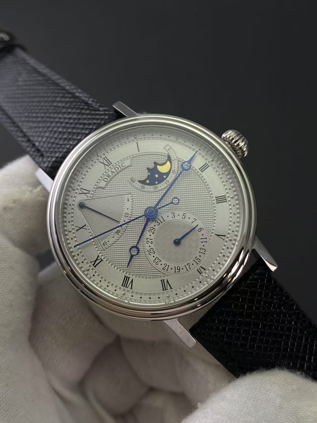Guilloché Dial Watch - Jam Tangan Mekanik Otomatis Mewah dengan