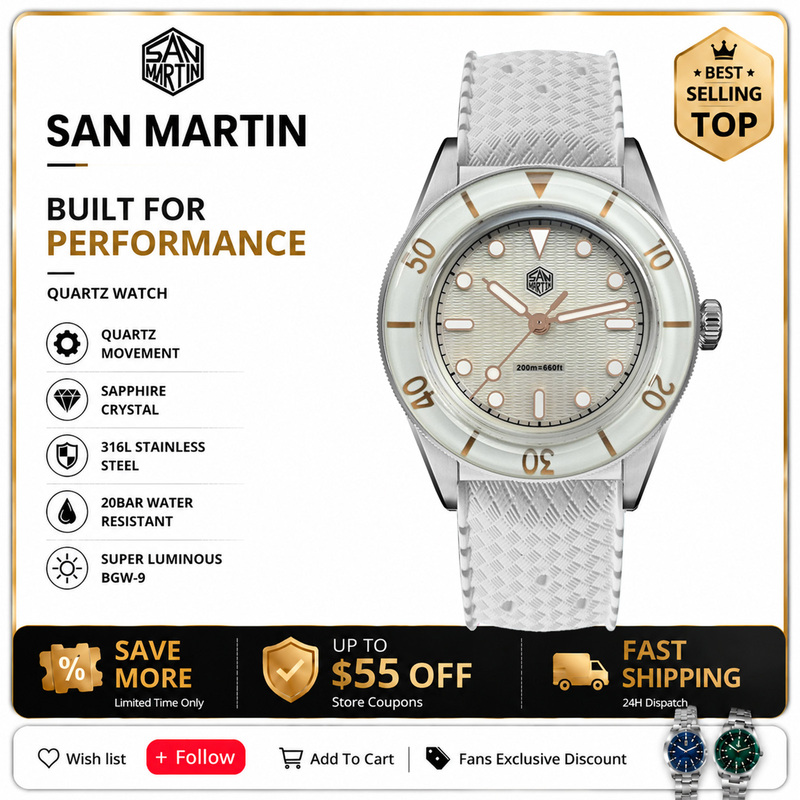 Guilloché Dial Watch - Jam Tangan Wanita San Martin 32.5mm
