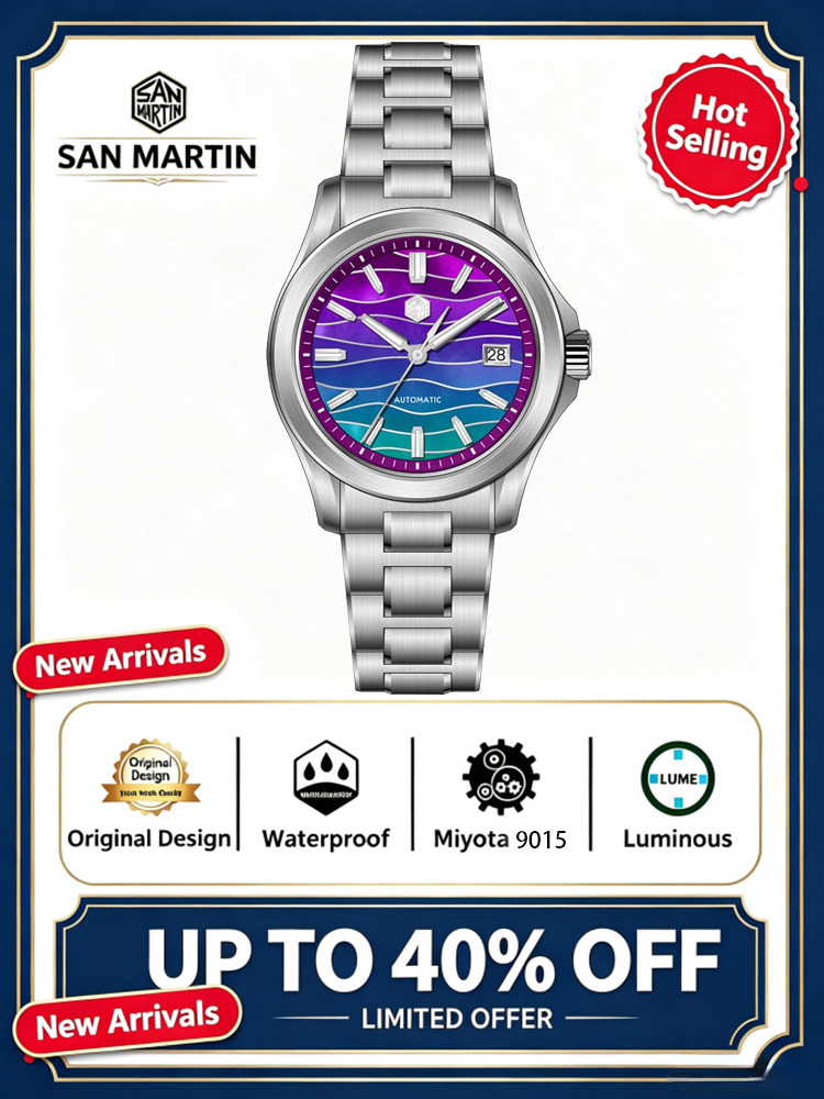 Guilloché Dial Watch - Jam Tangan Mekanis Otomatis Pria Mewah