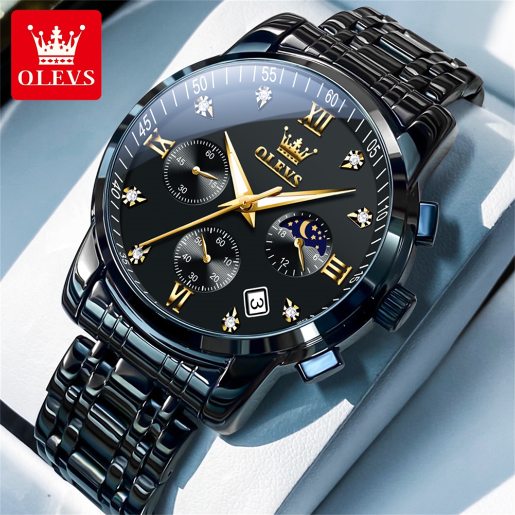 Luxury Watch Logos - OLEVS Jam Tangan Pria Populer Jam