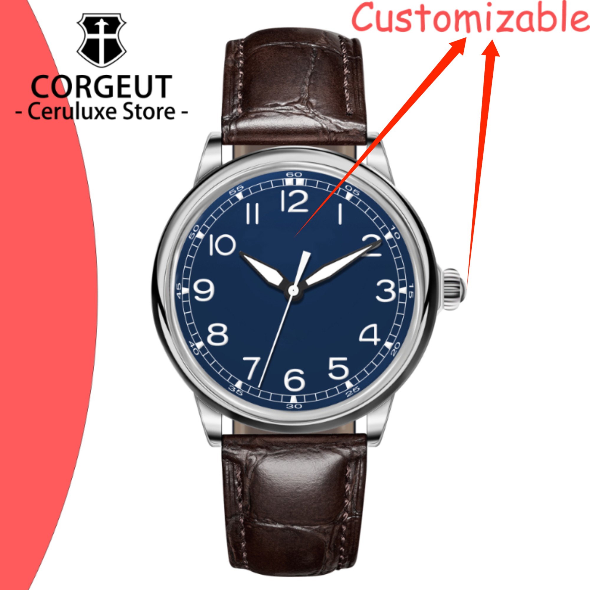 Luxury Watch Logos - Logo CUSTOM 41mm MIYOTA8215 Jam Tangan