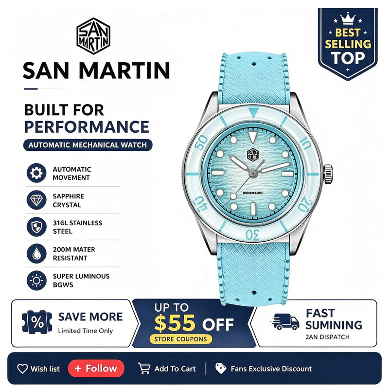 Jam Tangan Wanita San Martin M - Guilloché Dial Watch ulasan dan harga