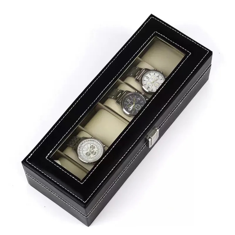 Kotak Jam Tangan Kulit PU 6/12 - Luxury Watch Packaging Box ulasan dan harga