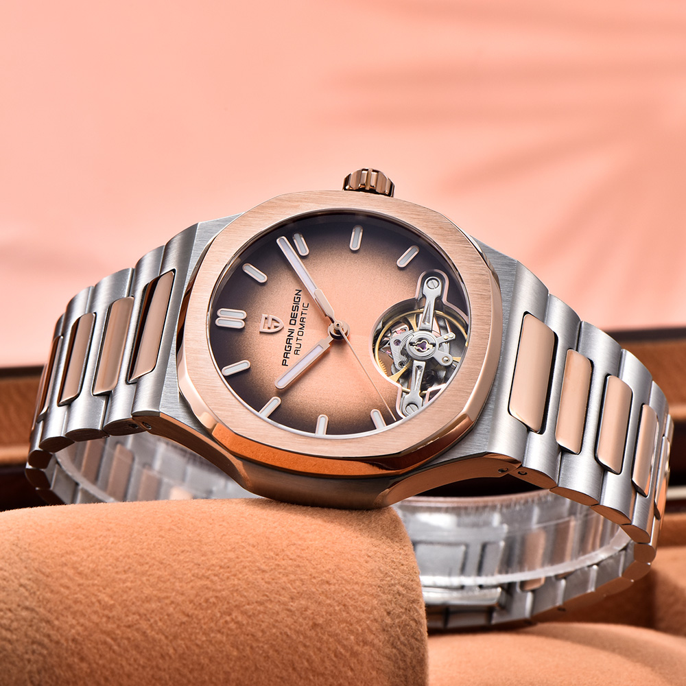 Jam tangan pria otomatis tourb - Luxury Watch Gift Box ulasan dan harga
