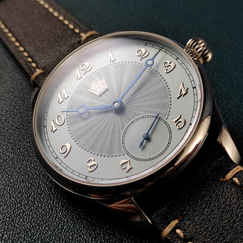 Jam tangan mekanis manual 40MM - Guilloché Dial Watch ulasan dan harga