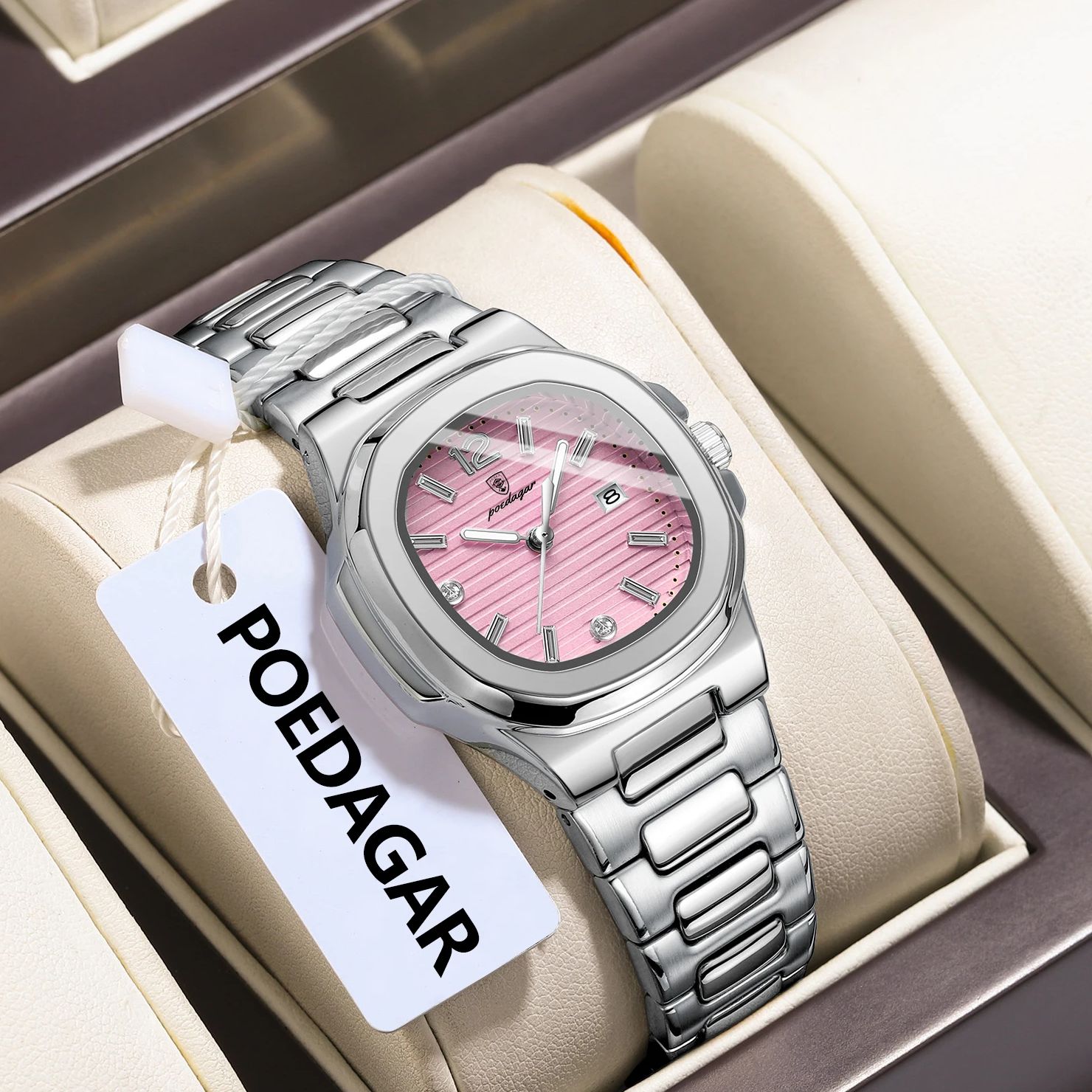Jam Tangan Wanita POEDAGAR Squ - Ladies Luxury Watch ulasan dan harga