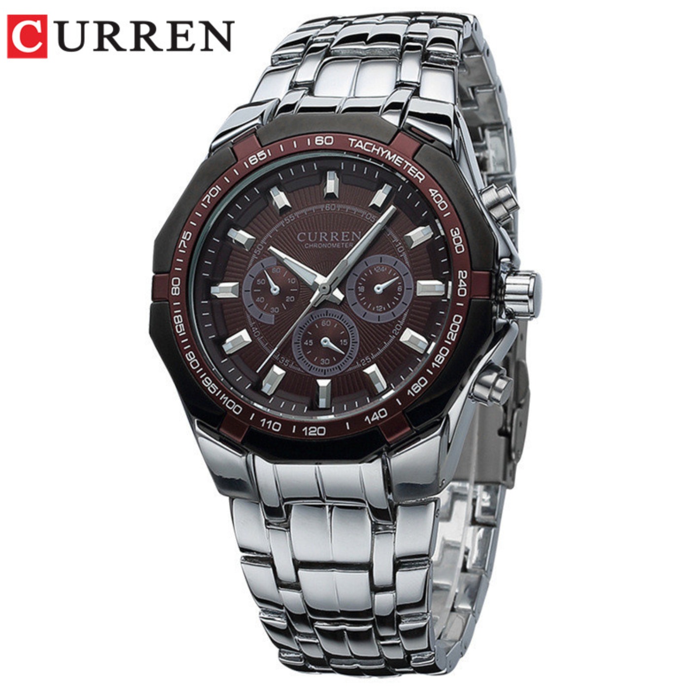 CURREN Jam Tangan Pria Olahrag - Luxury Watch Logos ulasan dan harga