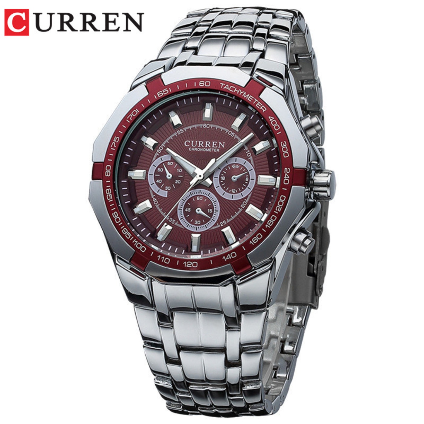 CURREN Jam Tangan Pria Olahrag - Luxury Watch Logos ulasan dan harga
