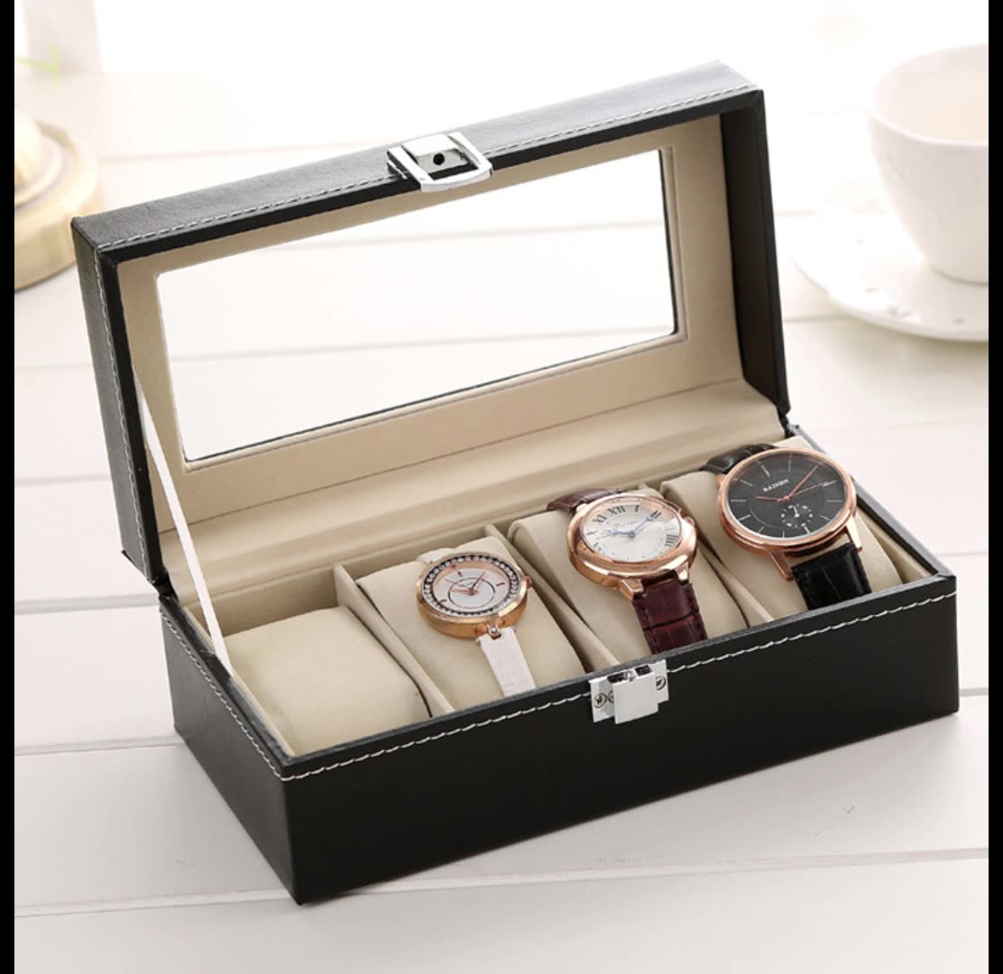DELESYS 4 Posisi Kotak Jam Tan - Luxury Watch Packaging Box ulasan dan harga