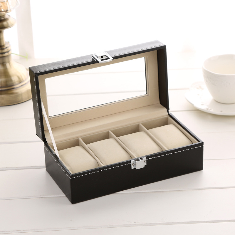 DELESYS 4 Posisi Kotak Jam Tan - Luxury Watch Packaging Box ulasan dan harga