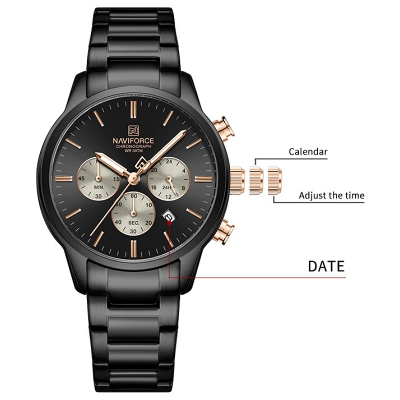 Jam Tangan Pria NAVIFORCE Quar - Luxury Watch Gift Box ulasan dan harga