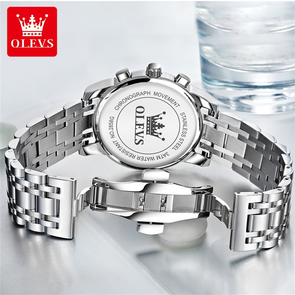 OLEVS Jam Tangan Pria Populer  - Luxury Watch Logos ulasan dan harga