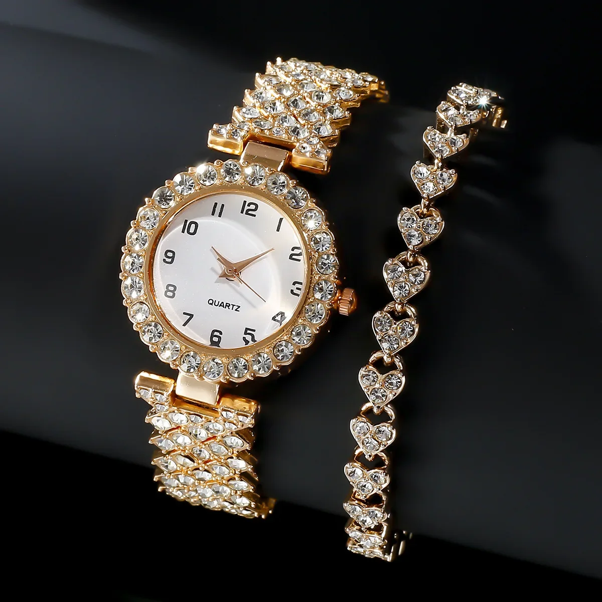 1pcs/2pcs Set Jam Tangan Wanit - Ladies Luxury Watch ulasan dan harga