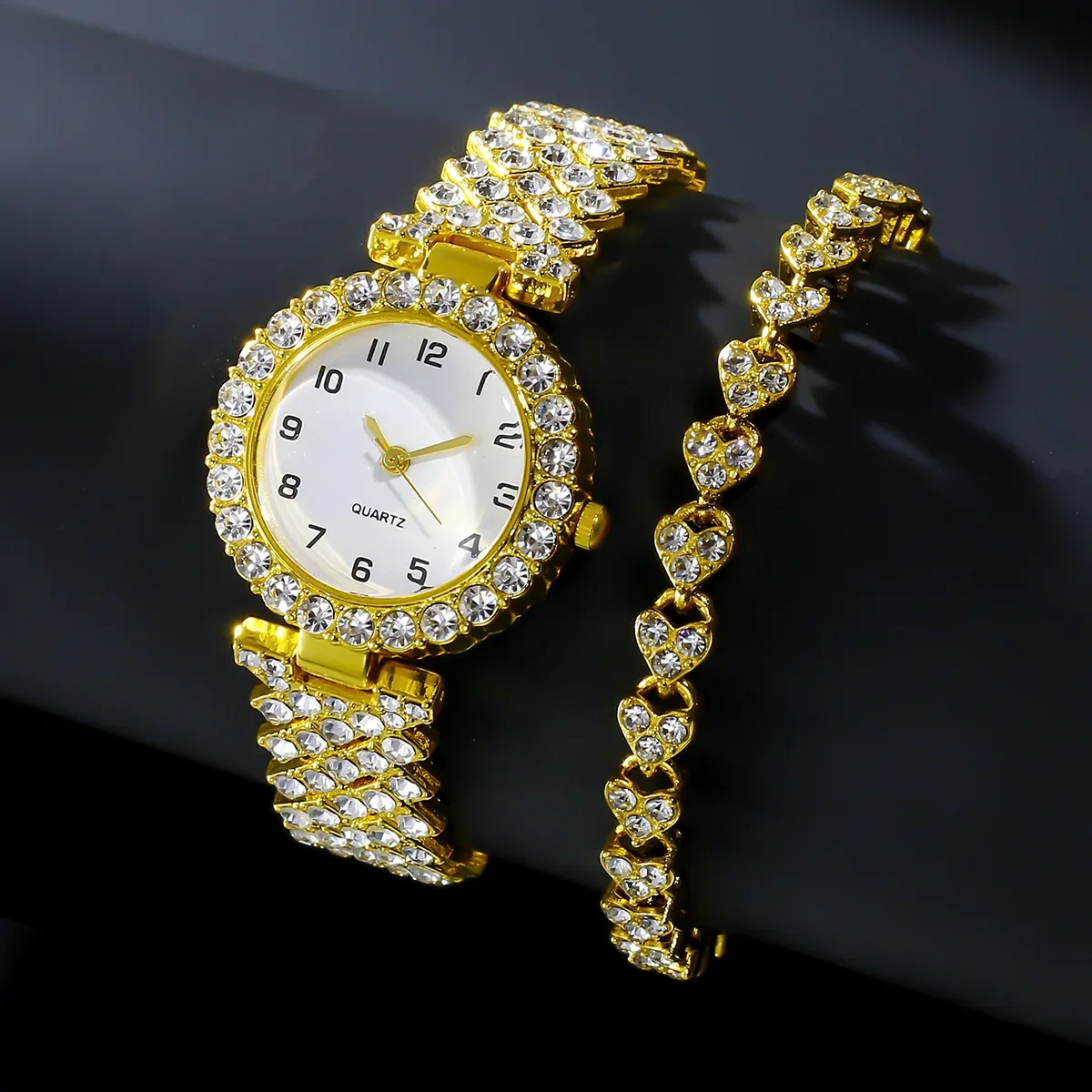 1pcs/2pcs Set Jam Tangan Wanit - Ladies Luxury Watch ulasan dan harga