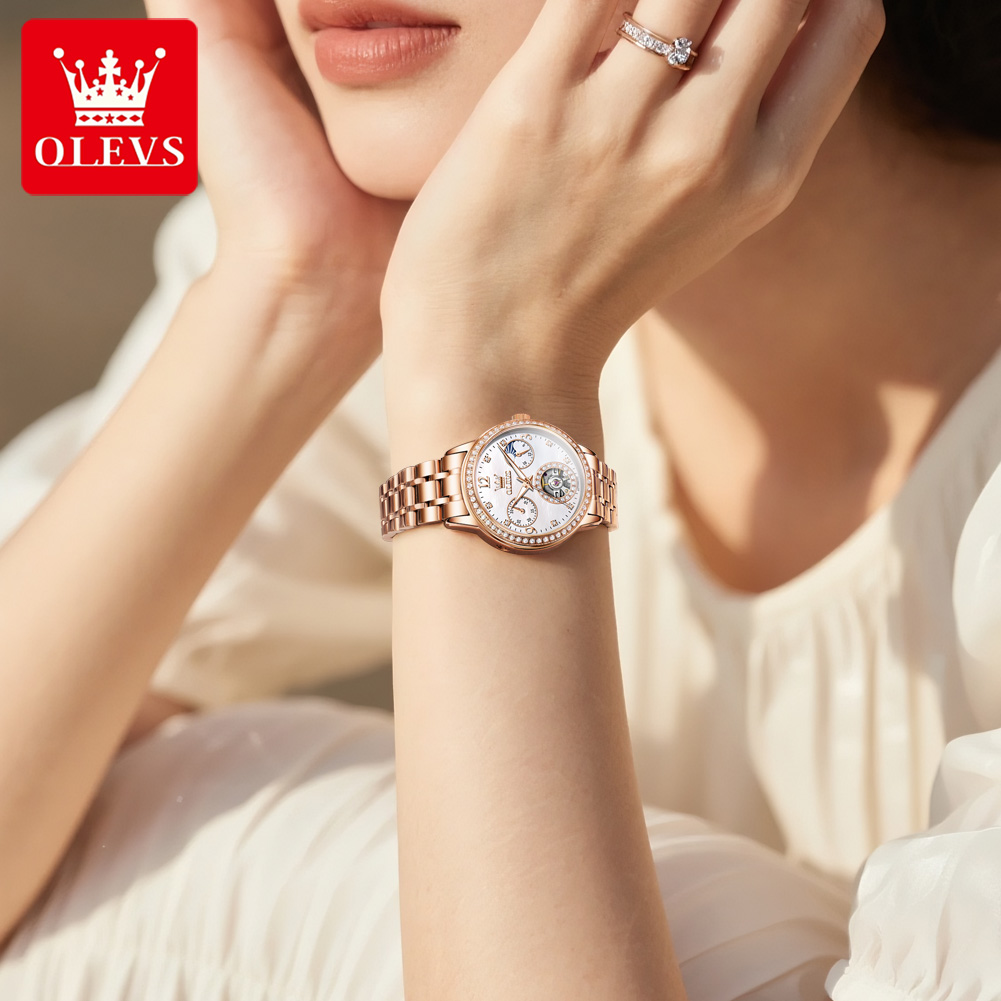 OLEVS Jam Tangan Wanita Jam Ta - Luxury Watch Gift Box ulasan dan harga