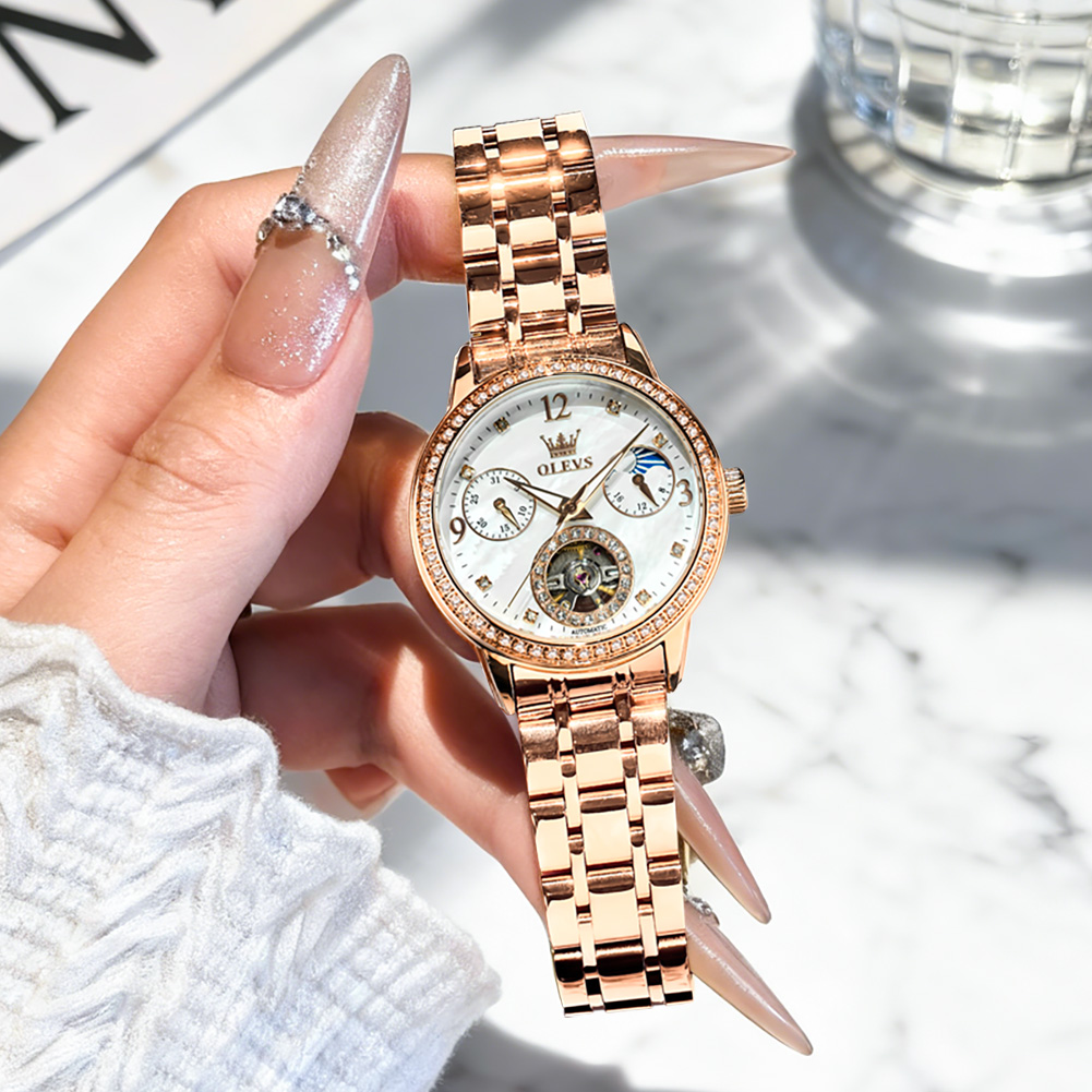 OLEVS Jam Tangan Wanita Jam Ta - Luxury Watch Gift Box ulasan dan harga
