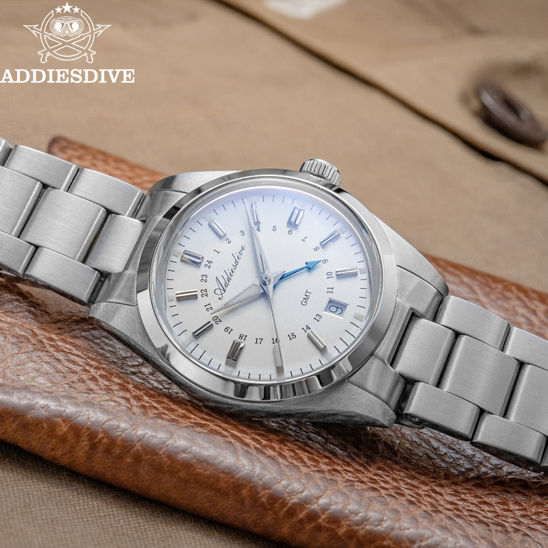 ADDIESDIVE Jam Tangan GMT Mewa - Luxury Watch Logos ulasan dan harga