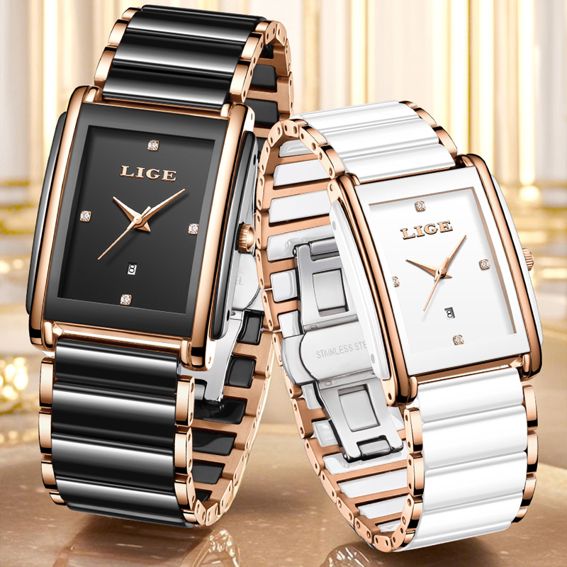 LIGE Jam Tangan Wanita Elegan  - Luxury Watch Gift Box ulasan dan harga
