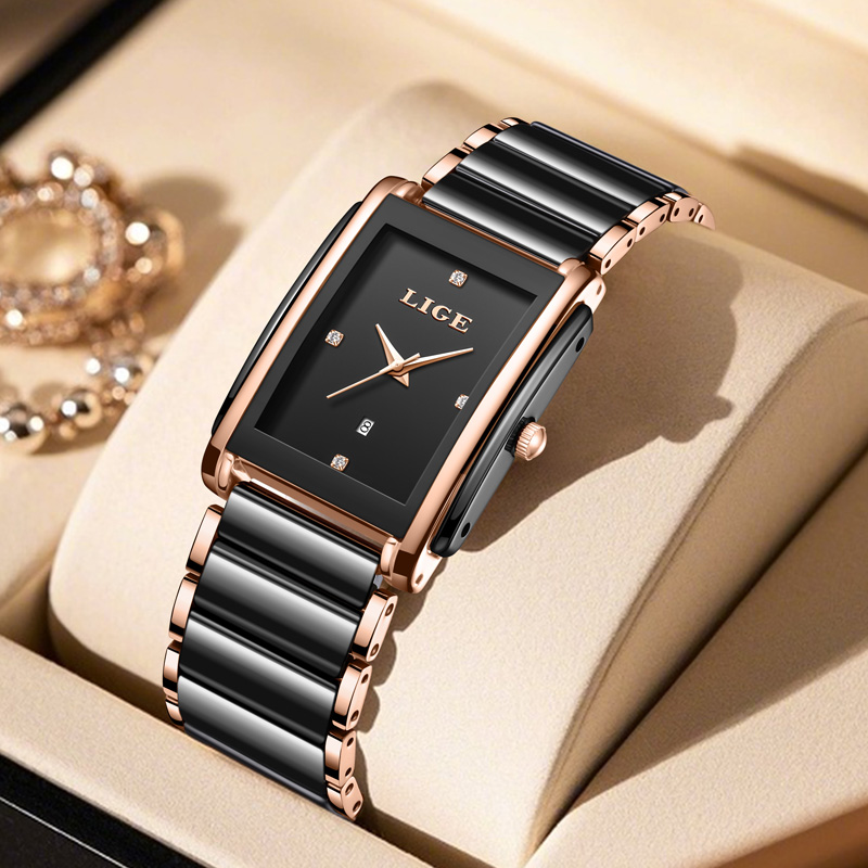 LIGE Jam Tangan Wanita Elegan  - Luxury Watch Gift Box ulasan dan harga