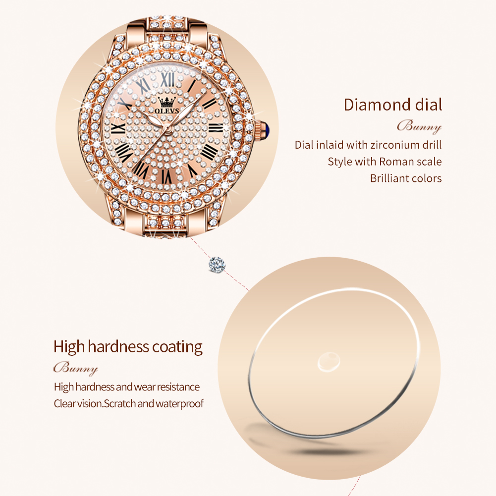 OLEVS jam tangan kuarsa wanita - Ladies Luxury Watch ulasan dan harga