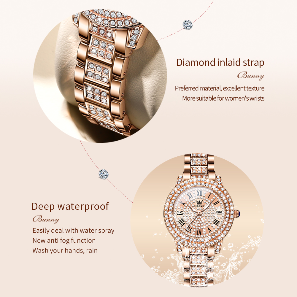 OLEVS jam tangan kuarsa wanita - Ladies Luxury Watch ulasan dan harga
